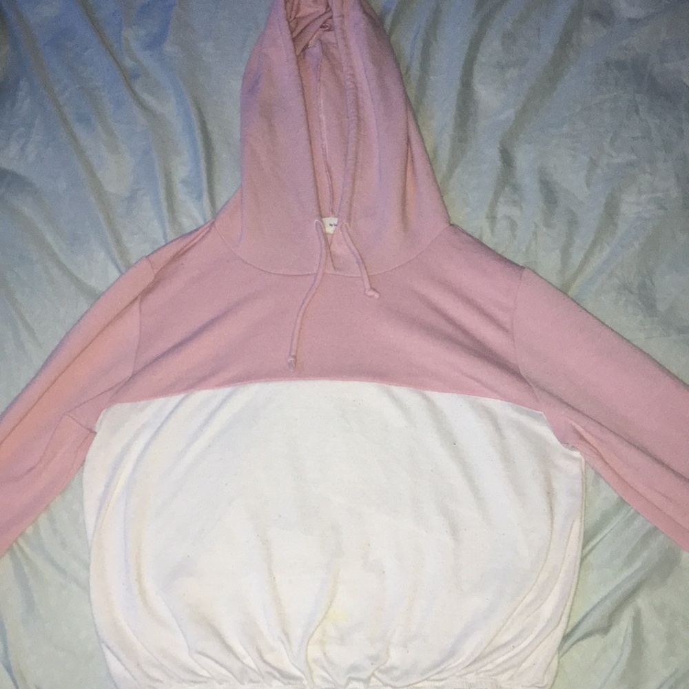 pink & white long sleeve